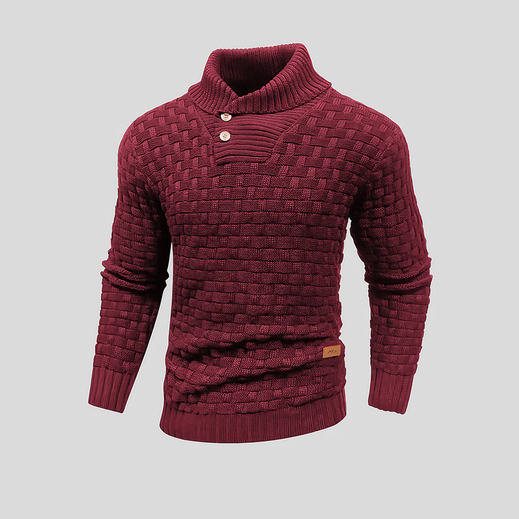 Pull thermique homme pour l'hiver, sept coloris, du S au 2XL, rouge