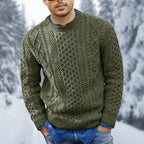 Pull torsadé homme chaud, six coloris, du XS au 4XL, vert