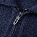 Pull en maille homme à col zippé, cinq coloris, du S au 2XL