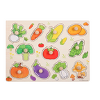 Puzzles éducatifs pour enfant, lot de deux, animaux et fruits