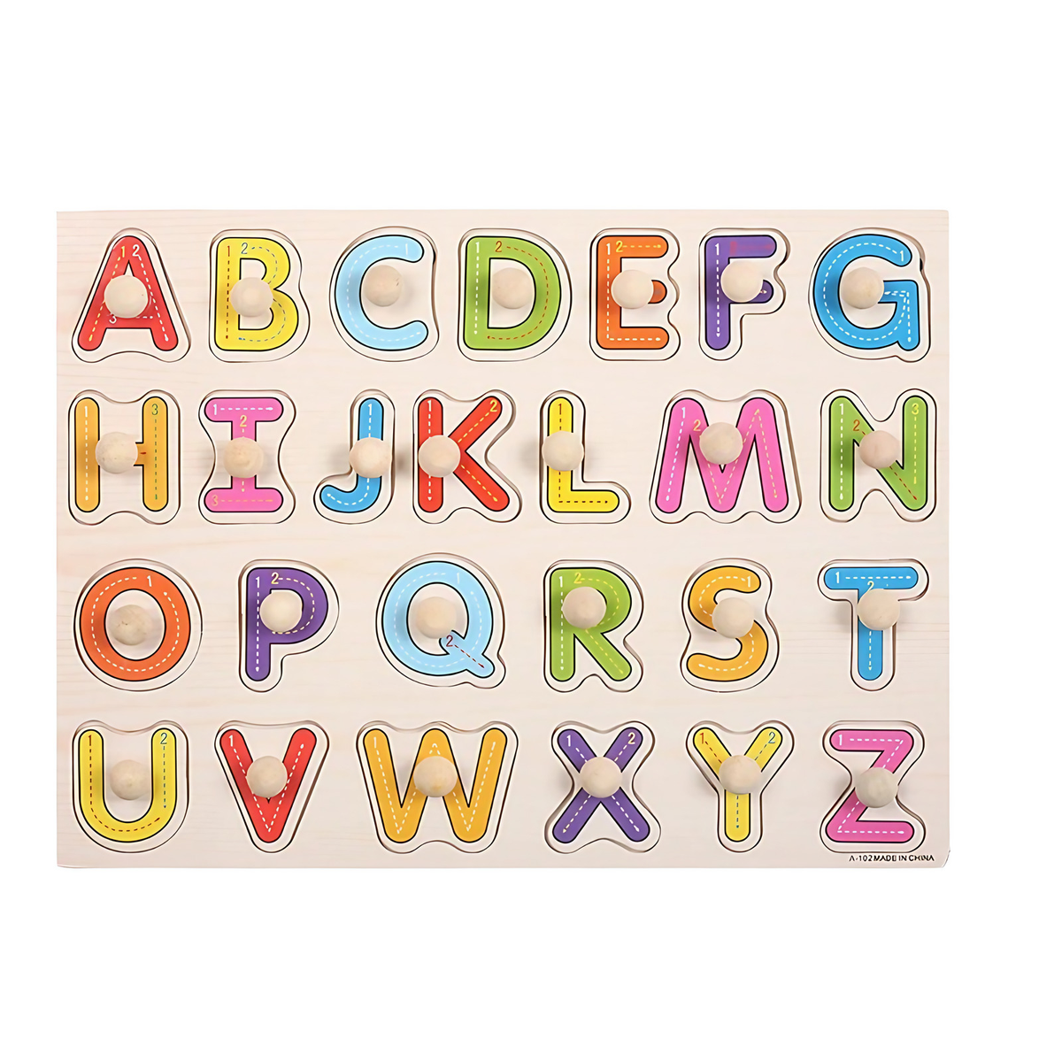 Puzzles éducatifs pour enfant, lot de deux, animaux et fruits