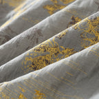 Pyjama kimono homme deux pièces, motif paysage, gris clair