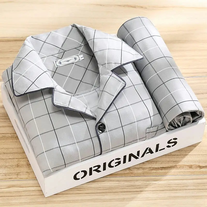 Pyjama rayé homme deux pièces, huit coloris, du S au XL, gris fer