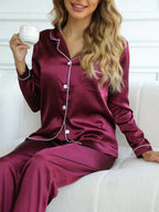 Pyjama en satin femme, coupe ample, dix coloris, du S au 2XL