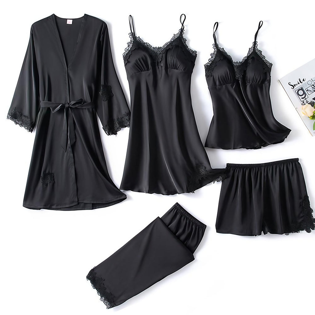 Pyjama femme léger, chemise boutonnée et pantalon, du M au XL