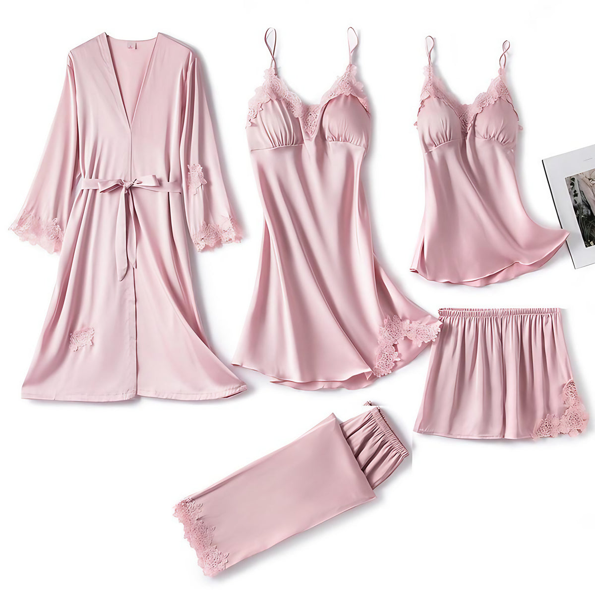 Pyjama femme léger, chemise boutonnée et pantalon, du M au XL