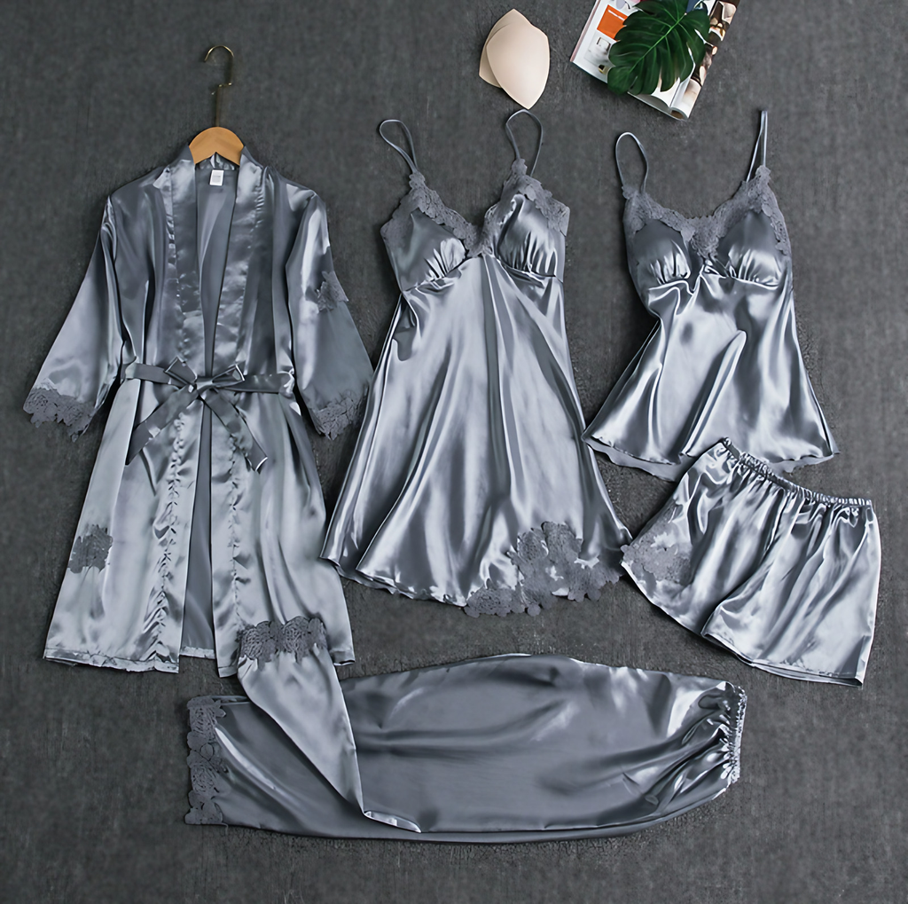 Pyjama femme léger, chemise boutonnée et pantalon, du M au XL