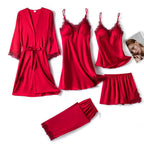 Pyjama femme léger, chemise boutonnée et pantalon, du M au XL