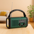 Radio d'urgence solaire à manivelle, batterie 10 000 mAh