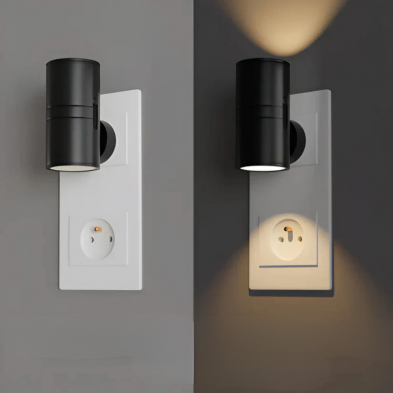 Applique LED à brancher sur prise, capteur jour et nuit, 3000K