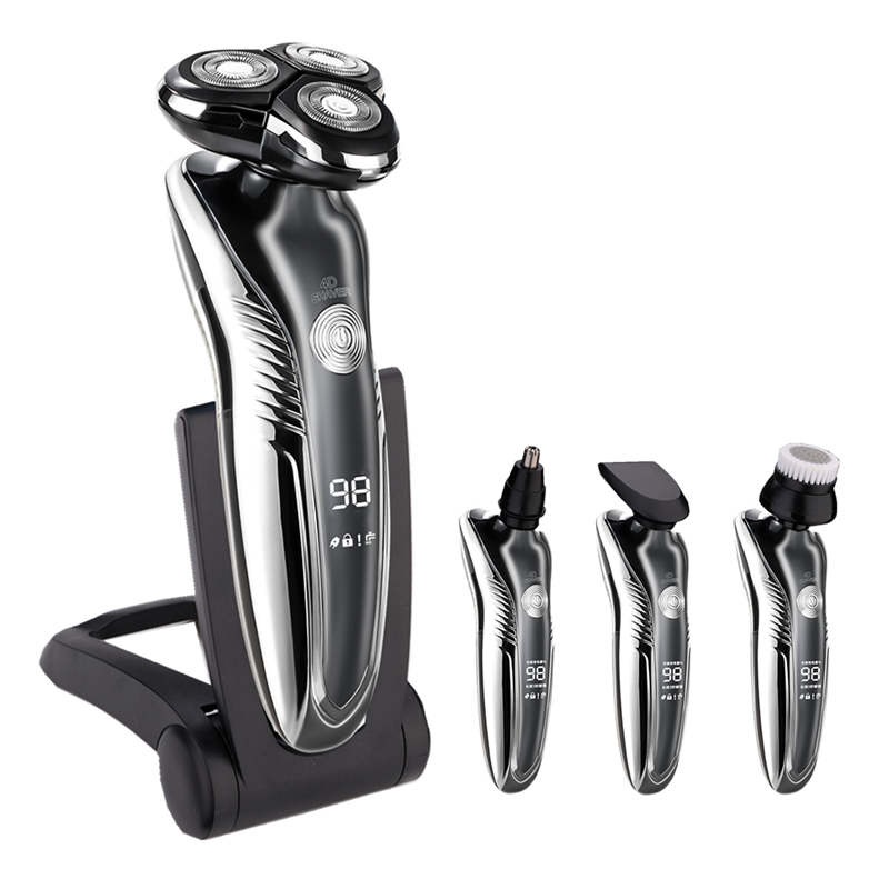 Rasoir électrique rechargeable, sec ou humide, étanche IPX7