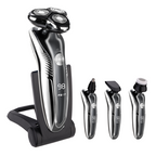 Rasoir électrique rechargeable, sec ou humide, étanche IPX7