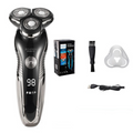 Rasoir électrique rechargeable, sec ou humide, étanche IPX7