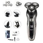 Rasoir électrique rechargeable, sec ou humide, étanche IPX7
