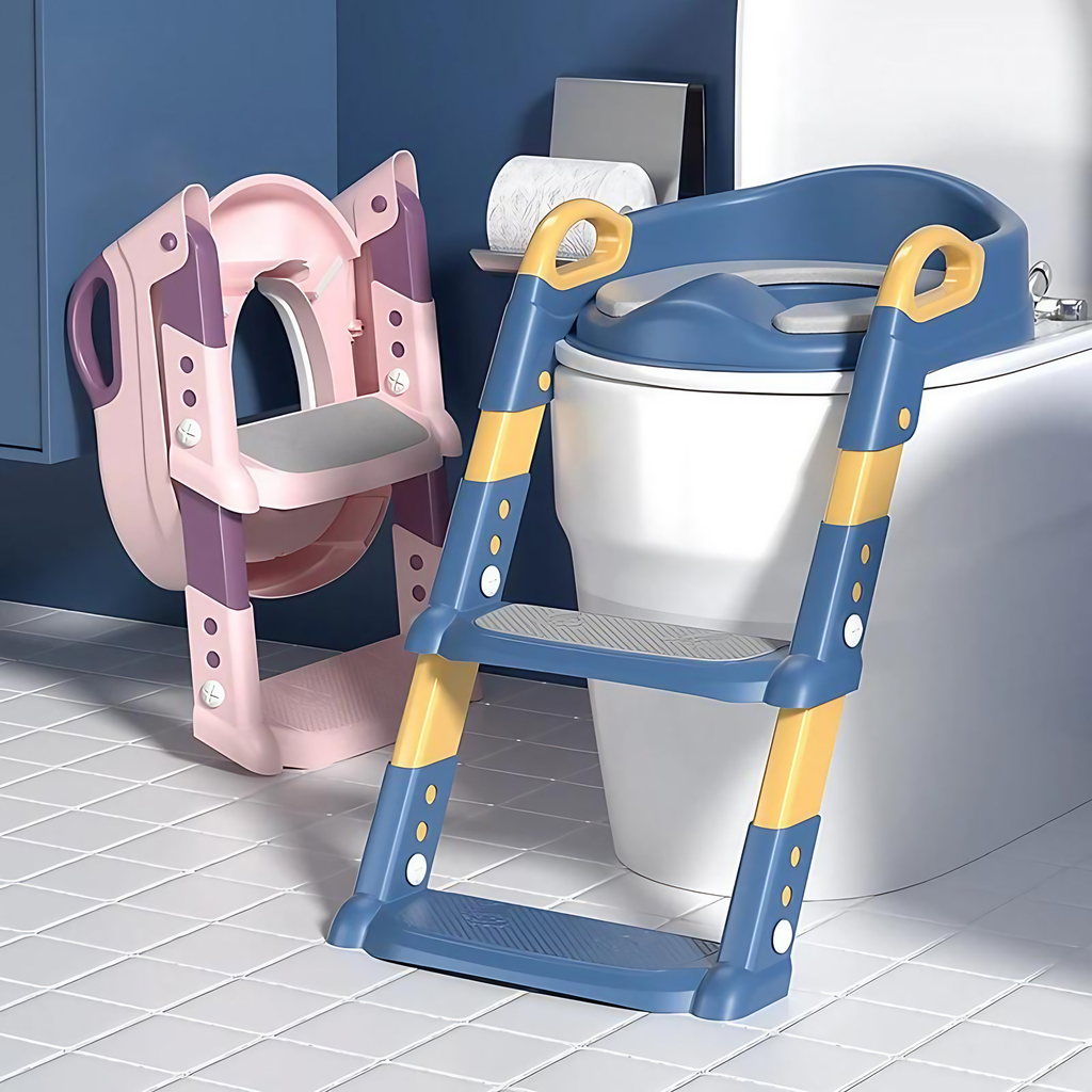Réducteur de toilette enfant avec marches, pliable