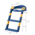 Réducteur de toilette enfant avec marches, pliable