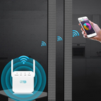 Répéteur WiFi à brancher sur prise, avec antenne, blanc ou noir