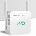 Répéteur WiFi à brancher sur prise, avec antenne, blanc ou noir, blanc