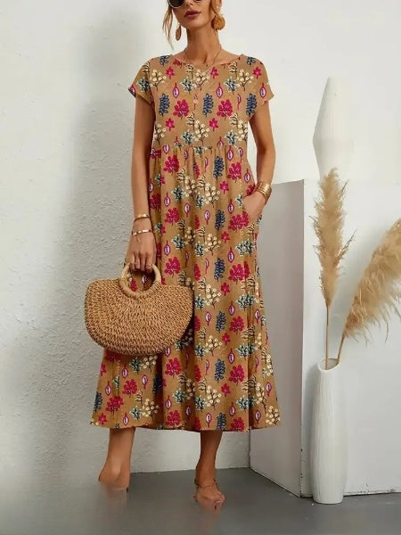 Robe ajustée femme, huit coloris, du S au 2XL, orange