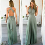 Robe cache-cœur femme à manches longues, sept coloris, S au XL, séladon