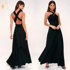 Robe cache-cœur femme à manches longues, sept coloris, S au XL, noir
