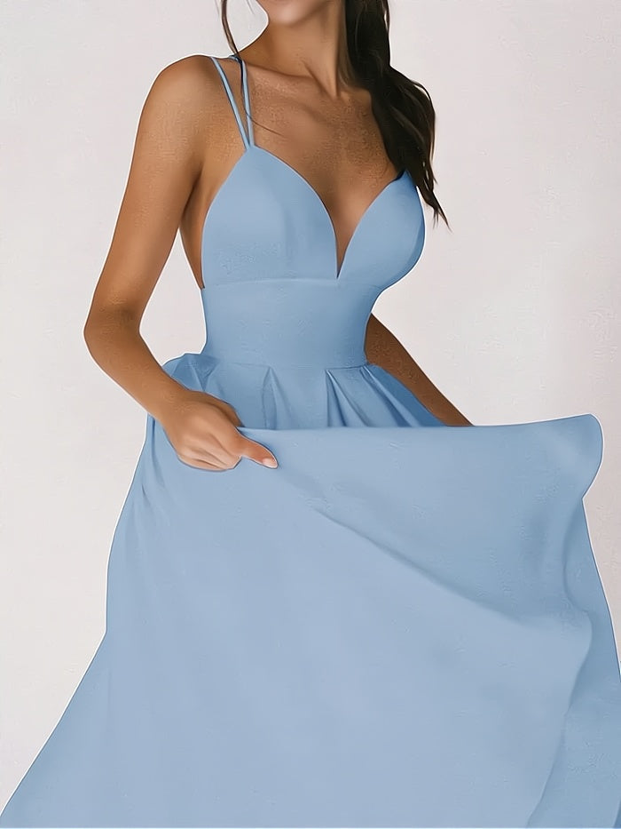 Robe col V femme ajustée, cinq coloris, du S au 2XL