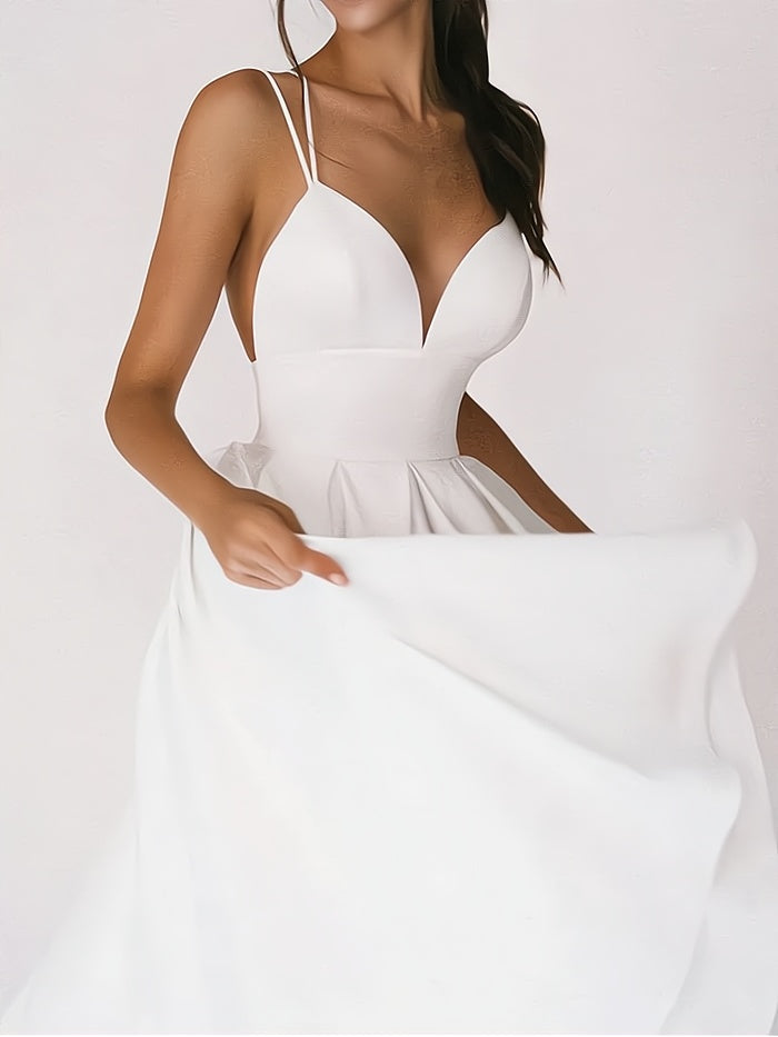Robe col V femme ajustée, cinq coloris, du S au 2XL
