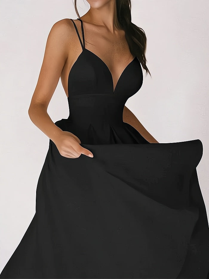 Robe col V femme ajustée, cinq coloris, du S au 2XL