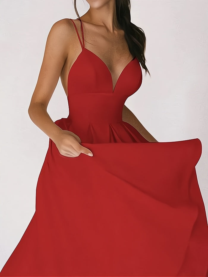 Robe col V femme ajustée, cinq coloris, du S au 2XL