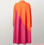 Robe chemise femme à manches 3/4 et ceinture amovible