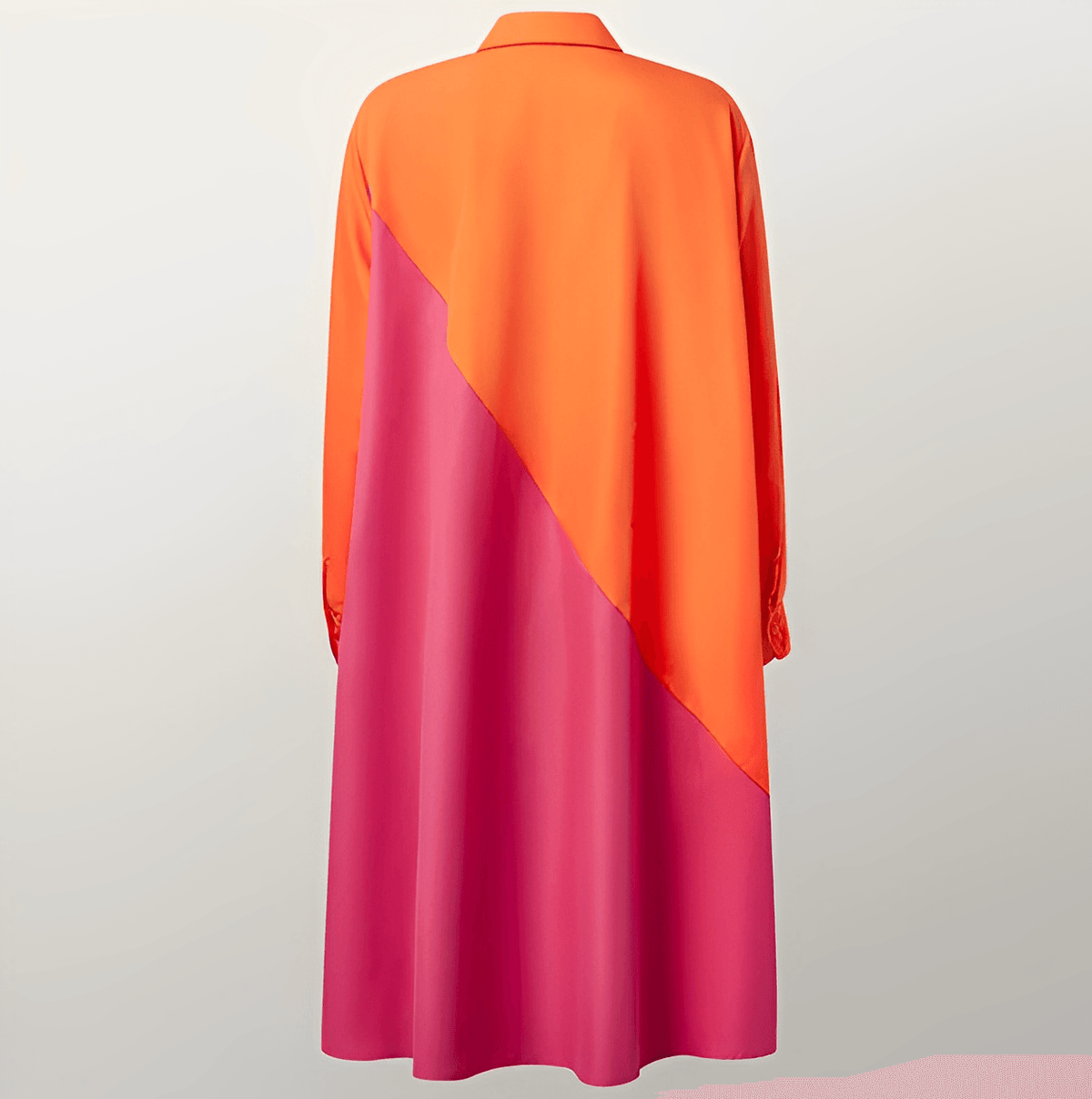 Robe chemise femme à manches 3/4 et ceinture amovible