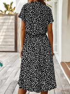 Robe chemise midi femme, coupe fluide, huit coloris