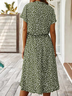 Robe chemise midi femme, coupe fluide, huit coloris