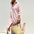 Robe chemise rayée femme pour l'été, du S au XL