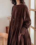 Robe d'été femme coupe ample, manches courtes, trois coloris