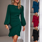 Robe cocktail femme classique, quatre coloris, du S au XL