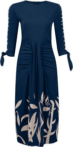 Robe de cocktail fleurie femme, manches courtes, du S au 3XL