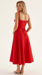 Robe corset femme à jupe fluide, huit coloris, du S au 2XL