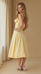 Robe corset femme à jupe fluide, huit coloris, du S au 2XL