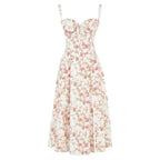 Robe corset femme à jupe fluide, huit coloris, du S au 2XL