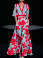 Robe bicolore femme à manches, deux associations de couleurs
