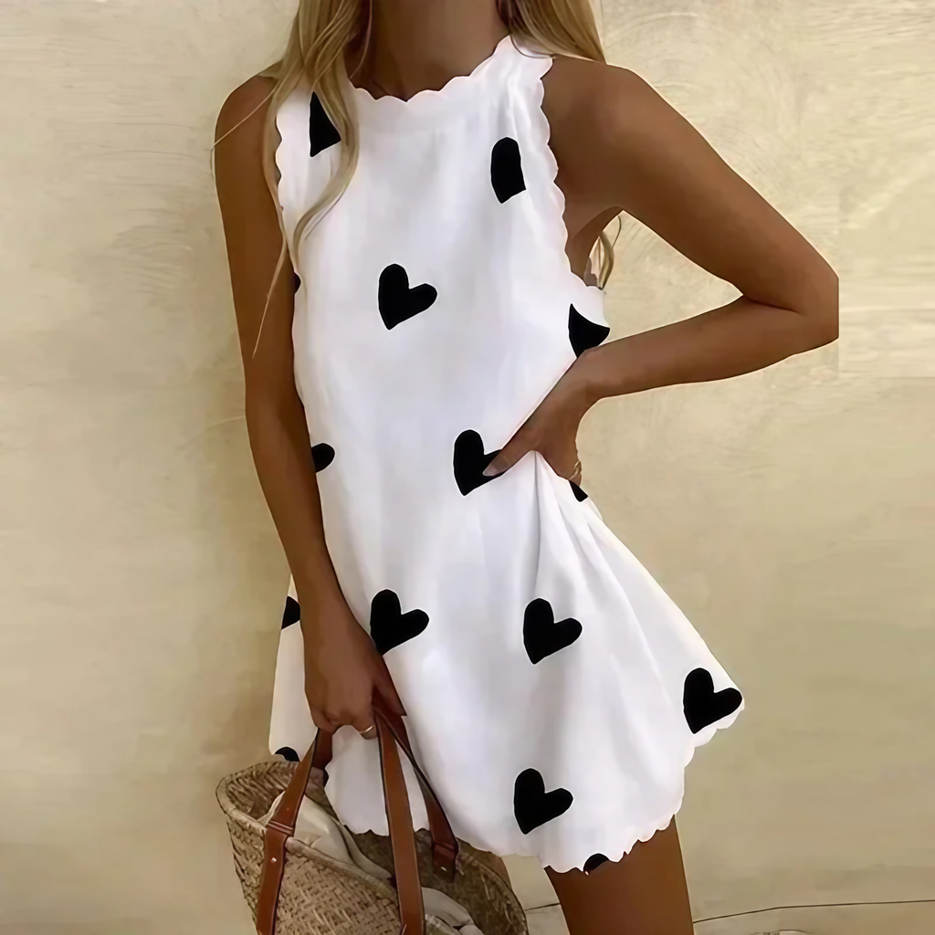 Robe courte femme coupe fluide, treize coloris, du XS au 3XL, blanc