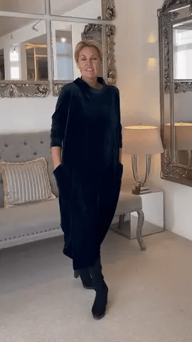Robe d'hiver femme à manches longues, cinq coloris, S au 3XL