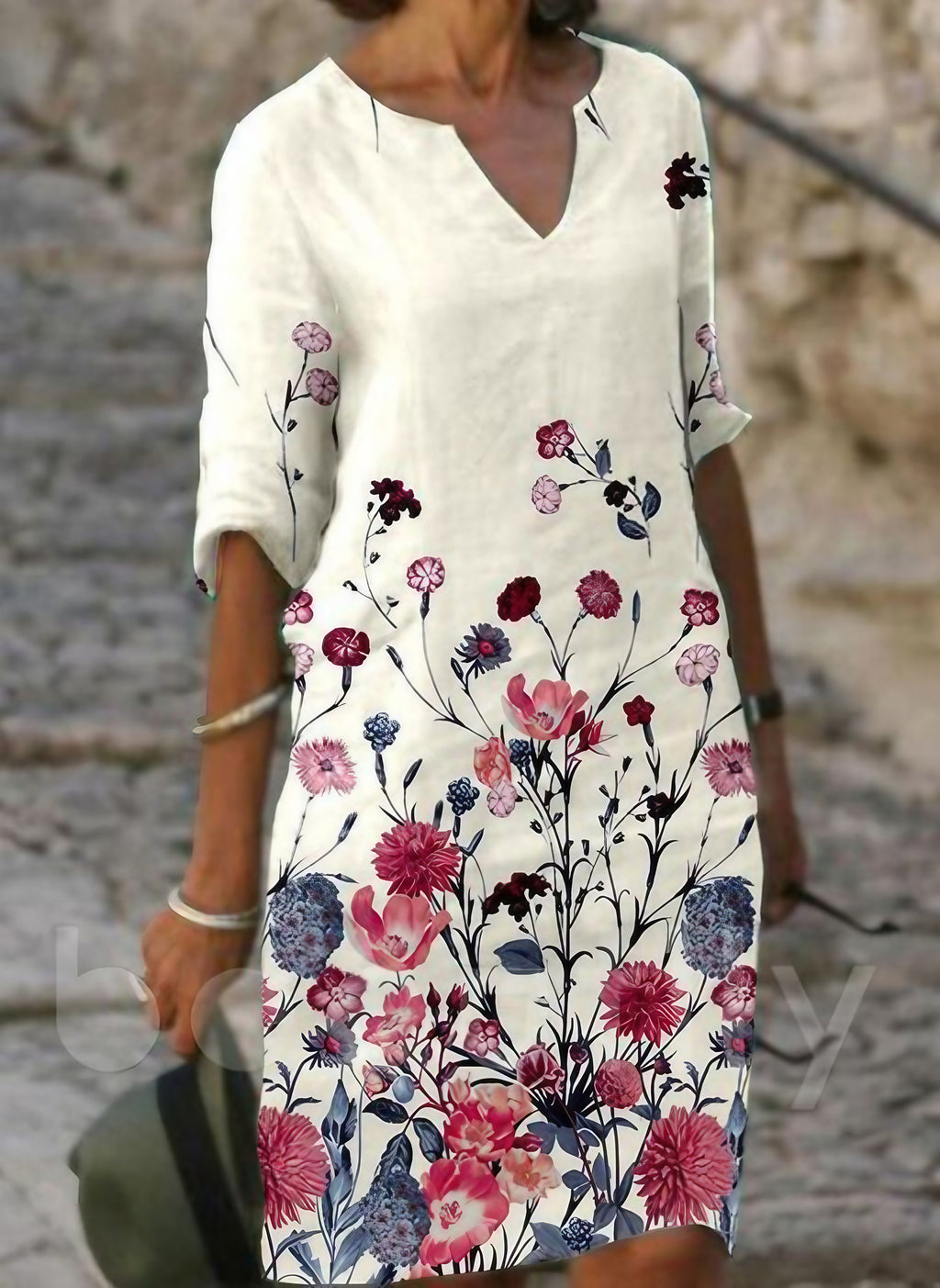 Robe d'été femme cintrée, manches courtes, onze modèles, 01