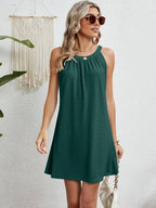 Robe de plage bustier femme, longue et fluide, sept coloris, vert
