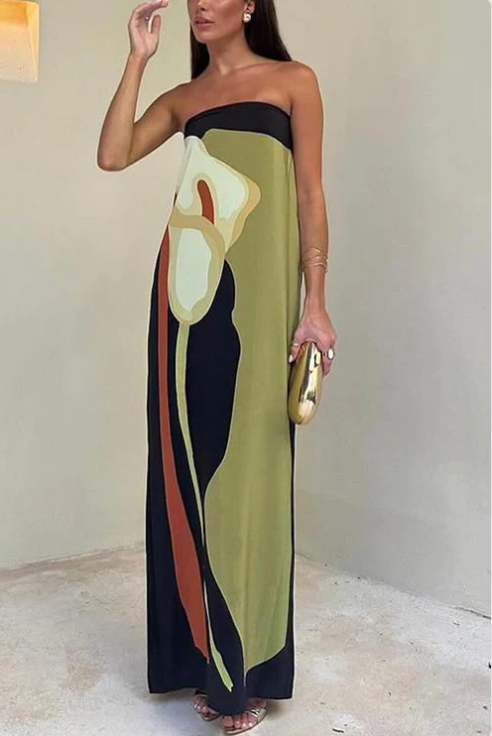 Robe de soirée femme cintrée à jupe fluide, quatre coloris