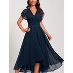 Robe de soirée longue bleu marine, du XS au 3XL, bleu marine