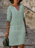 Robe d'été fluide femme, quatre coloris, du XS au 3XL, vert