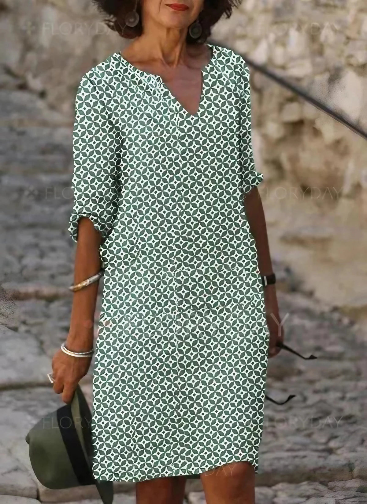 Robe d'été fluide femme, quatre coloris, du XS au 3XL, vert