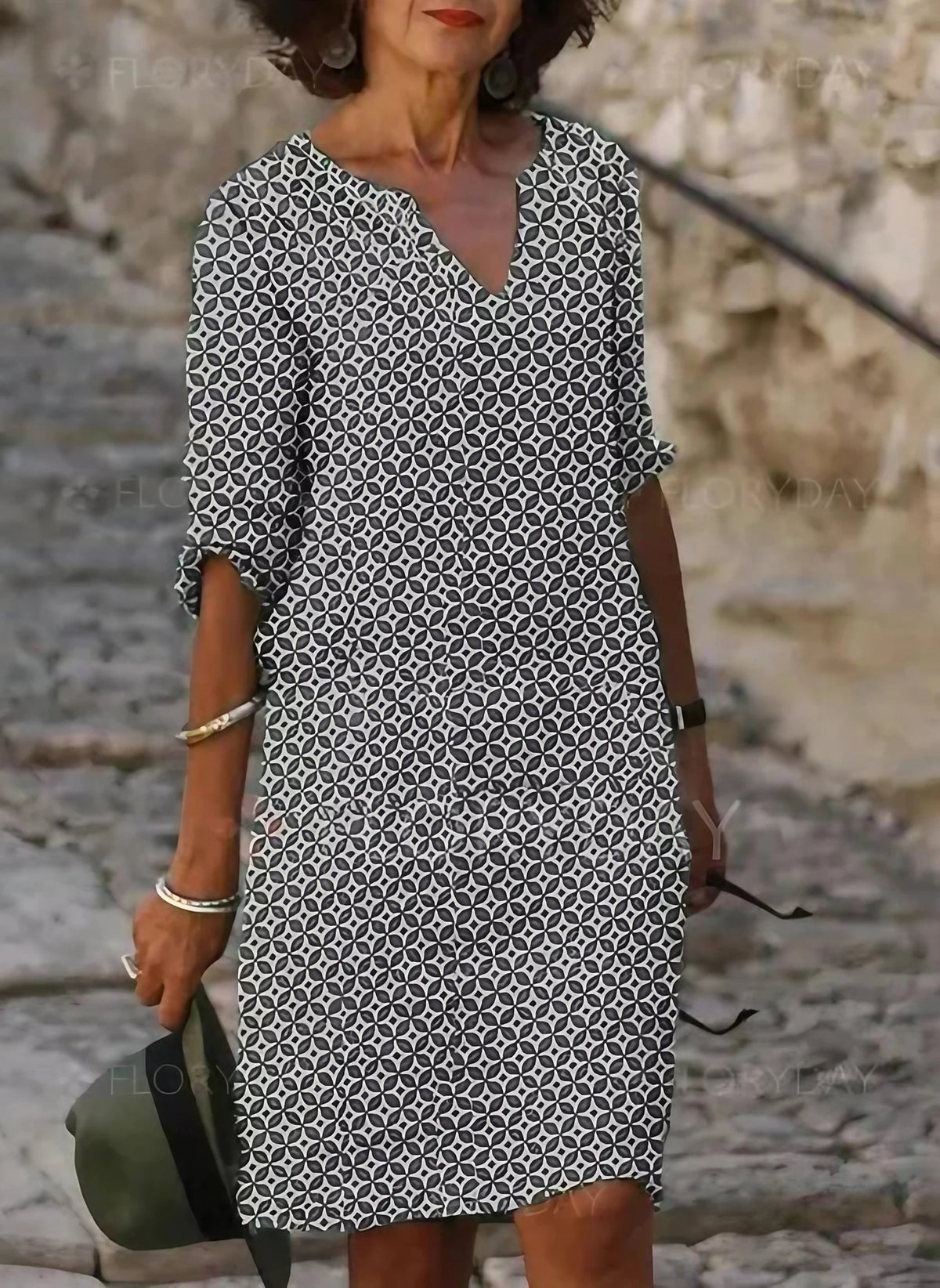 Robe d'été fluide femme, quatre coloris, du XS au 3XL, gris